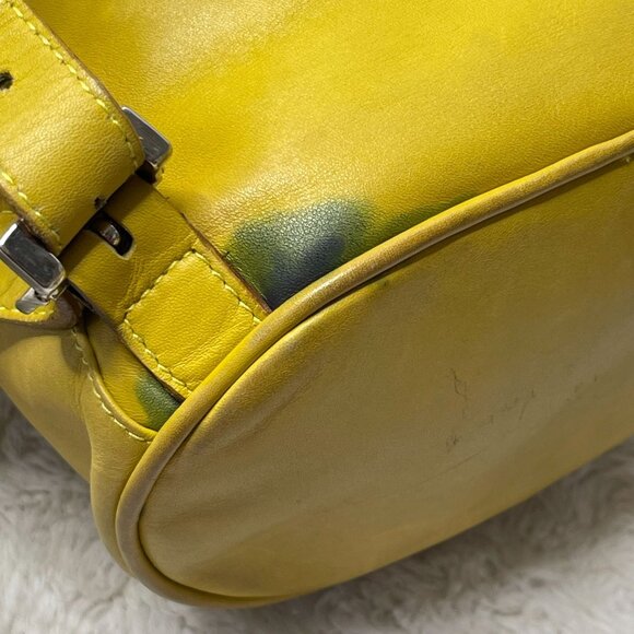 Salvatore Ferragamo Women\'s Yellow Gancini Leather Backpack main image 14